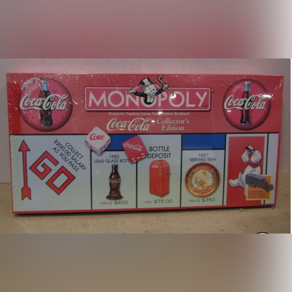 Sealed Monopoly Coca Cola Collector's Edition Board Game